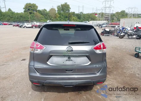 2016 Nissan Rogue Sv из США, поврежденный, VIN KNMAT2MV5GP638730